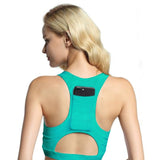 Soutien-gorge de sport pour femmes avec téléphone de poche Imprimer Yoga Top Fitness