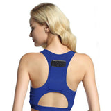 Soutien-gorge de sport pour femmes avec téléphone de poche Imprimer Yoga Top Fitness
