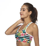 Soutien-gorge de sport pour femmes avec téléphone de poche Imprimer Yoga Top Fitness